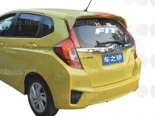 Спойлер на багажник Honda Jazz 3 / Fit 2014- ABS пластик под покраску