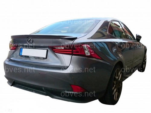 Спойлер лип на багажник Lexus IS 2013- ABS пластик под покраску