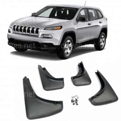 Брызговики Jeep Cherokee KL 2013-2018, комплект 4шт. Брызговики Jeep Cherokee KL 2013-2018, комплект 4шт.