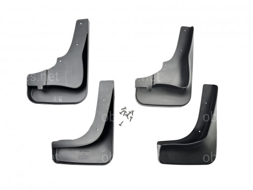 Брызговики Mitsubishi Outlander XL  2007-2012 широкий порог комплект 4шт