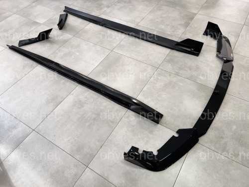 Комплект обвеса накладки бампера лезвия порогов для BMW X5M F95 2019-2022