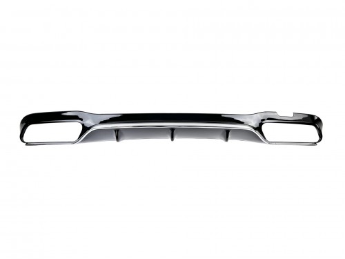 Накладка заднего бампера (диффузор) AMG черная с хромом Mercedes E-Class W213 2016-2020