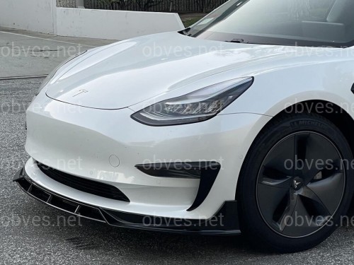 Комплект обвеса Tesla Model 3 2017- ABS пластик, цвет черный глянец