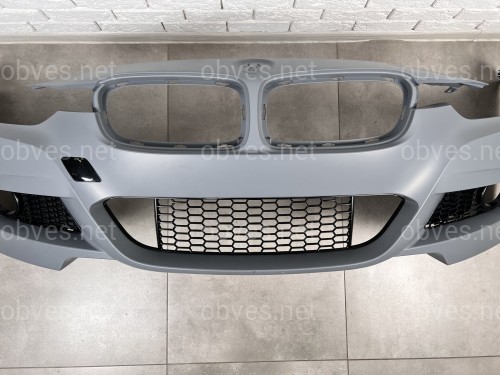 Передний бампер M Paket  BMW 3 Series F30 F31 2012-2018 (под омыватели / без отверстий под парктроники)