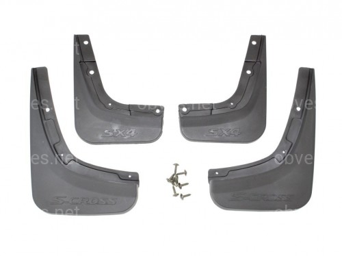 Брызговики Suzuki SX4 2013-2022 комплект 4 шт. Брызговики Suzuki SX4 2013-2022 комплект 4 шт.