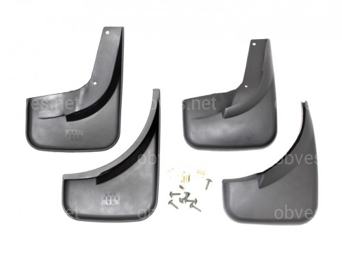 Брызговики Volkswagen Jetta 2005-2010 без выреза под молдинги (пороги без резинки или сделать подрез) комплект 4шт.
