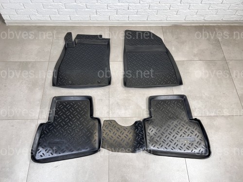 Ковры салона полиуретановые с бортом Aileron Nissan Juke 2011-2017 комплект 4шт.