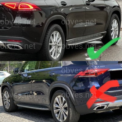 Брызговики Mercedes Benz GLE V167 2019+ С ПОДНОЖКОЙ комплект 4 шт. Брызговики Mercedes Benz GLE V167 2019+ С ПОДНОЖКОЙ комплект 4 шт.