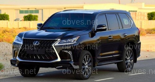 Обвес юбка переднего бампера TRD Lexus LX 570 2016-2022 Обвес юбка переднего бампера TRD Lexus LX 570 2016-2022