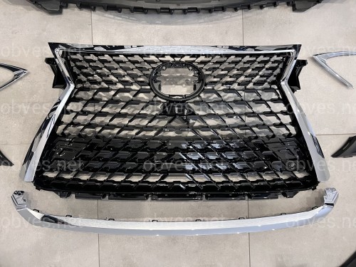 Бампер в сборе с решеткой в стиле 2020+ для Lexus RX 2015-2019 Бампер в сборе с решеткой в стиле 2020+ для Lexus RX 2015-2019