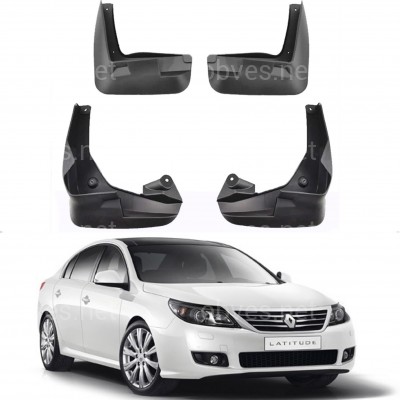 Брызговики Renault Latitude 2010-2015, комплект 4шт. Брызговики Renault Latitude 2010-2015, комплект 4шт.
