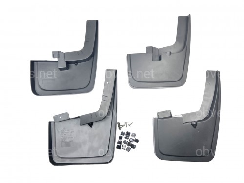 Брызговики Ford F-150 2015-2019 с узкими расширителями арок, комплект 4шт.