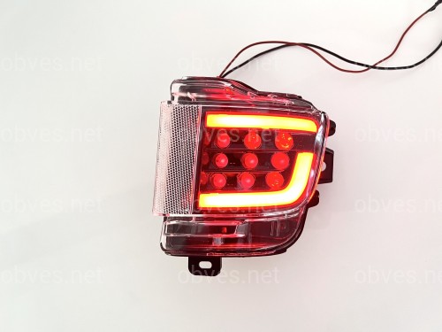 LED задние габариты (туманки) Toyota Land Cruiser 200 2015-2022 дымчатые, 2шт.