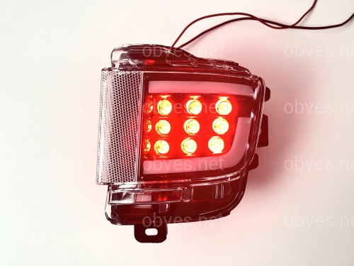 LED задние габариты (туманки) Toyota Land Cruiser 200 2015-2022 дымчатые, 2шт.