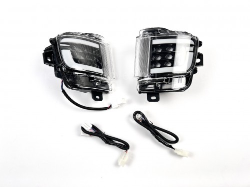 LED задние габариты (туманки) Toyota Land Cruiser 200 2015-2022 дымчатые, 2шт.