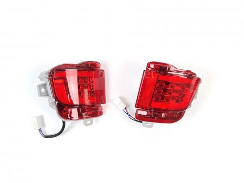 LED задние габариты (туманки) Toyota Land Cruiser 200 2015-2022 красные, 2шт.