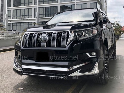 Юбка переднего бампера Toyota Land Cruiser 150 2018- с DRL Юбка переднего бампера Toyota Land Cruiser 150 2018- с DRL