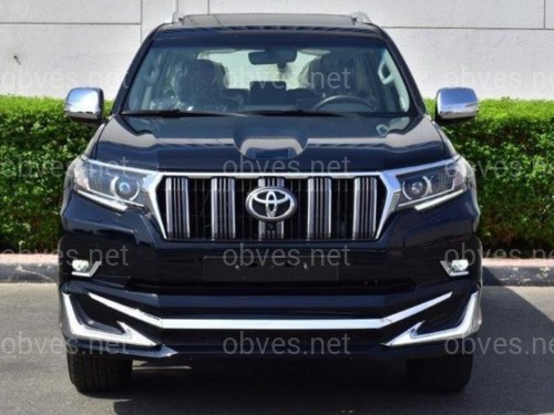 Юбка переднего бампера Toyota Land Cruiser 150 2018- с DRL Юбка переднего бампера Toyota Land Cruiser 150 2018- с DRL