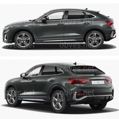 Брызговики Audi Q3 SPORTBACK 2020+ комплект 4 шт.