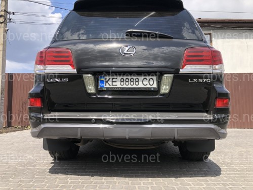 Юбка заднего бампера F-Sport Lexus LX 570 2012-2015 Юбка заднего бампера F-Sport Lexus LX 570 2012-2015