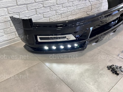 Обвес юбка переднего бампера WALD Toyota Land Cruiser 200 2016-2022 цвет черный Обвес юбка переднего бампера WALD Toyota Land Cruiser 200 2016-2022 цвет черный