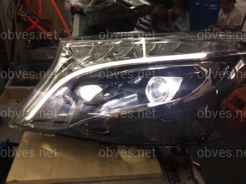 Full led фары стиль OEM Mercedes Benz W447 Vito / V-class / Metris (левая+ правая) комплектные с блоками
