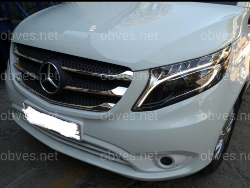 Full led фары стиль OEM Mercedes Benz W447 Vito / V-class / Metris (левая+ правая) комплектные с блоками