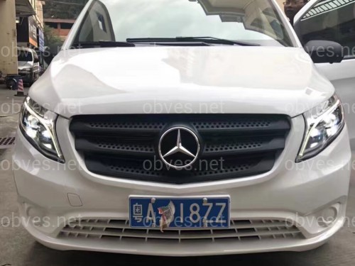 Full led фары стиль OEM Mercedes Benz W447 Vito / V-class / Metris (левая+ правая) комплектные с блоками