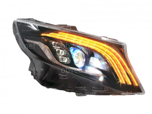 Full led фары стиль Maybach Mercedes Benz W447 Vito / V-class / Metris (левая+ правая) комплектные с блоками Full led фары стиль Maybach Mercedes Benz W447 Vito / V-class / Metris (левая+ правая) комплектные с блоками