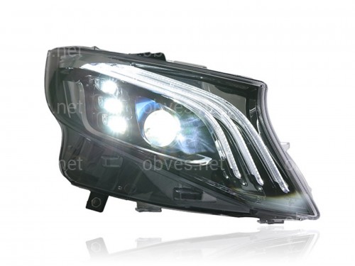 Full led фары стиль Maybach Mercedes Benz W447 Vito / V-class / Metris (левая+ правая) комплектные с блоками Full led фары стиль Maybach Mercedes Benz W447 Vito / V-class / Metris (левая+ правая) комплектные с блоками