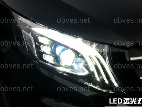 Full led фары стиль Maybach Mercedes Benz W447 Vito / V-class / Metris (левая+ правая) комплектные с блоками Full led фары стиль Maybach Mercedes Benz W447 Vito / V-class / Metris (левая+ правая) комплектные с блоками