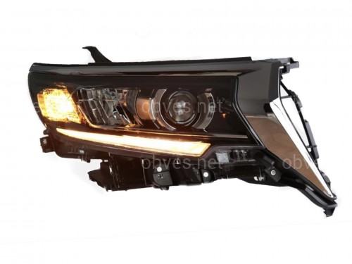 Фары Full Led Toyota Land Cruiser Prado 150 рестайлинг 2018+ (левая+правая) взамен галогена, в комплекте с ресницами Фары Full Led Toyota Land Cruiser Prado 150 рестайлинг 2018+ (левая+правая) взамен галогена, в комплекте с ресницами