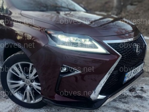Фары Full LED 3 линзы Lexus RX 350 / 450H 2012-2015 в стиле рестайлинг 2020 Фары Full LED 3 линзы Lexus RX 350 / 450H 2012-2015 в стиле рестайлинг 2020