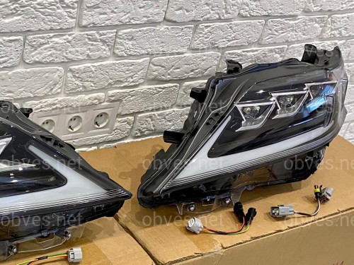 Фары Full LED 3 линзы Lexus RX 350 / 450H 2012-2015 в стиле рестайлинг 2020 Фары Full LED 3 линзы Lexus RX 350 / 450H 2012-2015 в стиле рестайлинг 2020