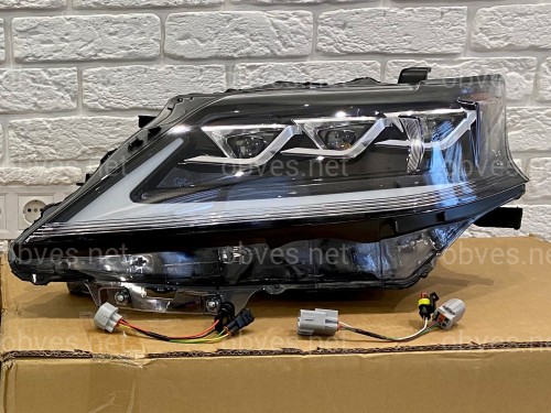 Фары Full LED 3 линзы Lexus RX 350 / 450H 2012-2015 в стиле рестайлинг 2020 Фары Full LED 3 линзы Lexus RX 350 / 450H 2012-2015 в стиле рестайлинг 2020