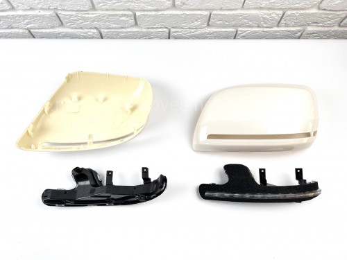 Крышки зеркал с поворотами Toyota LC 200 2007-2011 / Lexus LX 570 2007-2011 цвет белый Крышки зеркал с поворотами Toyota LC 200 2007-2011 / Lexus LX 570 2007-2011 цвет белый