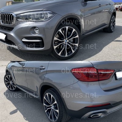 Брызговики передние под пороги BMW X6 E71 07-13 / F16 14-18 комплект 2шт.