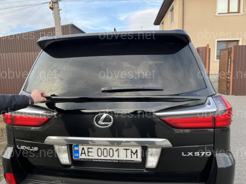 Спойлер WALD Lexus LX 450D / 570 2015-2022 ABS пластик, цвет черный