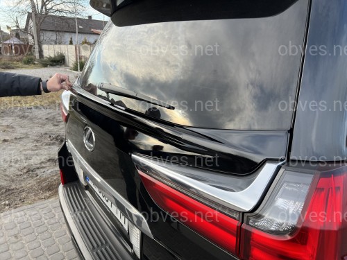 Спойлер WALD Lexus LX 450D / 570 2015-2022 ABS пластик, цвет черный