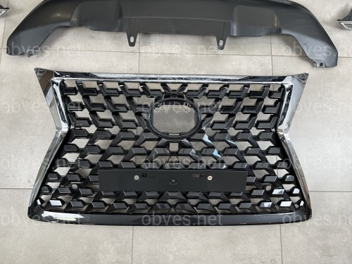 Бампер передний в сборе с решеткой рестайлинг 2020+ Lexus GX460 2014-2023 Бампер передний в сборе с решеткой рестайлинг 2020+ Lexus GX460 2014-2023