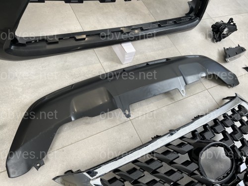 Бампер передний в сборе с решеткой рестайлинг 2020+ Lexus GX460 2014-2023 Бампер передний в сборе с решеткой рестайлинг 2020+ Lexus GX460 2014-2023