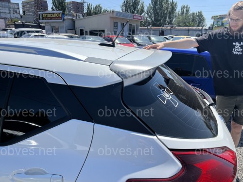 Спойлер козырек задней двери Nissan Kicks 2016-2022 ABS пластик под покраску Спойлер козырек задней двери Nissan Kicks 2016-2022 ABS пластик под покраску