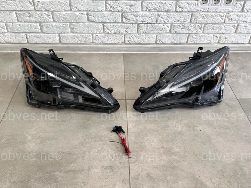 Фары Full LED 3 линзы в стиле 2021+ для Lexus IS 2005-2012 Фары Full LED 3 линзы в стиле 2021+ для Lexus IS 2005-2012