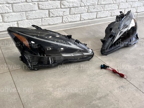 Фары Full LED 3 линзы в стиле 2021+ для Lexus IS 2005-2012 Фары Full LED 3 линзы в стиле 2021+ для Lexus IS 2005-2012