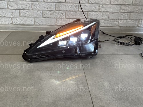 Фары Full LED 3 линзы в стиле 2021+ для Lexus IS 2005-2012 Фары Full LED 3 линзы в стиле 2021+ для Lexus IS 2005-2012