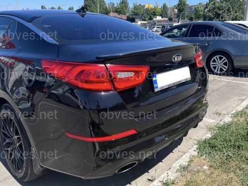 Спойлер лип Kia Optima 2014-2015 ABS пластик, цвет черный глянец Спойлер лип Kia Optima 2014-2015 ABS пластик, цвет черный глянец