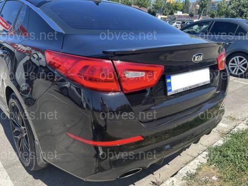 Спойлер лип Kia Optima 2014-2015 ABS пластик, цвет черный глянец Спойлер лип Kia Optima 2014-2015 ABS пластик, цвет черный глянец