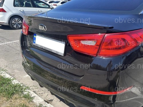 Спойлер лип Kia Optima 2014-2015 ABS пластик, цвет черный глянец Спойлер лип Kia Optima 2014-2015 ABS пластик, цвет черный глянец