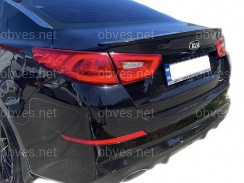 Спойлер лип Kia Optima 2014-2015 ABS пластик, цвет черный глянец Спойлер лип Kia Optima 2014-2015 ABS пластик, цвет черный глянец