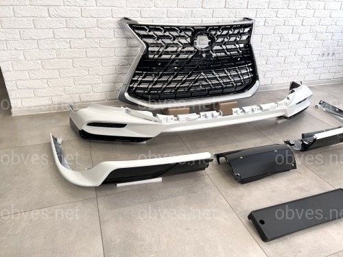 Обвес комплект SAMURAI 2020+  Lexus LX 570 450d 2015-2022 ABS пластик, цвет белый